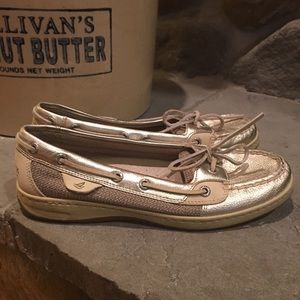 Gold Sperry Top Sider Angelfish size 7.5